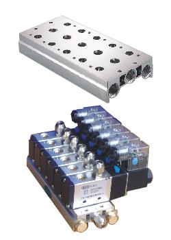 氣控電磁閥組件用匯流板